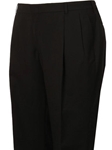 Black H-Tech Pleated Classic Atticus Fit Suit Separate Pant  | HardWick Pants Collection | Sams Tailoring