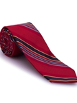 Red, Blue, Navy & Gold Stripe Venture Best of Class Tie | Robert Talbott Spring 2017 Collection | Sam's Tailoring