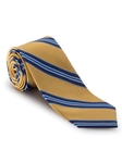 Gold and Blue Stripe Heritage Best of Class Tie | Robert Talbott Spring 2017 Collection | Sam's Tailoring