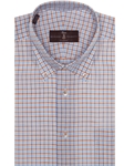 Orange, Blue and White Check Estate Sutter Classic Dress Shirt | Robert Talbott Spring 2017 Collection | Sam's Tailoring