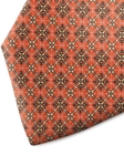 Orange and Yellow Patterned Silk Tie | Italo Ferretti Spring Summer Collection | Sam's Tailoring