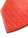 Red With Orange Patterned Silk Tie | Italo Ferretti Spring Summer Collection | Sam's Tailoring