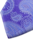 Sky Blue Paisley Silk Tie | Italo Ferretti Spring Summer Collection | Sam's Tailoring