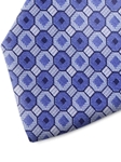 Sky and Blue Patterned Silk Tie | Italo Ferretti Spring Summer Collection | Sam's Tailoring