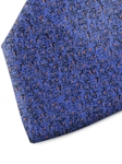 Sky Blue, Orange and Black Patterned Silk Tie | Italo Ferretti Spring Summer Collection | Sam's Tailoring