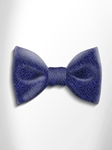 Dark Blue and Black Patterned Silk Bow Tie | Italo Ferretti Spring Summer Collection | Sam's Tailoring