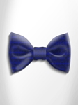 Black with Blue Patterned Silk Bow Tie | Italo Ferretti Spring Summer Collection | Sam's Tailoring