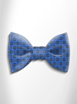 Blue and Orange Patterned Silk Bow Tie | Italo Ferretti Spring Summer Collection | Sam's Tailoring