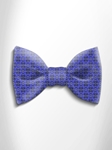 Black, Blue and Sky Blue Patterned Silk Bow Tie | Italo Ferretti Spring Summer Collection | Sam's Tailoring