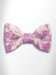 Lilac and Beige Floral Patterned Bow Tie | Italo Ferretti Spring Summer Collection | Sam's Tailoring