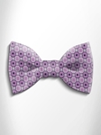 Blue and Lilac Patterned Silk Bow Tie | Italo Ferretti Spring Summer Collection | Sam's Tailoring