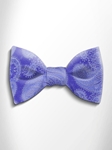 Sky Blue Paisley Silk Bow Tie | Italo Ferretti Spring Summer Collection | Sam's Tailoring