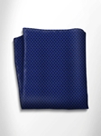 Blue and Black Polka Dot Silk Pocket Square | Italo Ferretti Spring Summer Collection | Sam's Tailoring