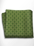 Green Patterned Silk Pocket Square | Italo Ferretti Spring Summer Collection | Sam's Tailoring