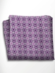 Blue and Lilac Patterned Silk Pocket Square | Italo Ferretti Spring Summer Collection | Sam's Tailoring
