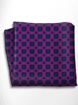 Blue and Violet Silk Pocket Square | Italo Ferretti Spring Summer Collection | Sam's Tailoring