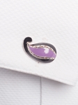 Paisley Wave Sterling Silver Cufflink | Robert Talbott Spring 2017 Collection | Sam's Tailoring