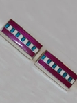 Robert Talbott Fuchsia Taxi Cab Cufflinks LC1197-01 - Cufflinks | Sam's Tailoring Fine Men's Clothing