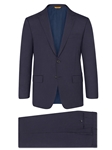 Navy Micro Check 160's Super Merino Suit | Hickey Freeman Super Merino Collection | Sam's Tailoring