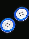 Blue New Button LC1251-01 - Robert Talbott Cufflinks | Sam's Tailoring Fine Men's Clothing