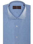 Blue Stripe Estate Sutter Classic Dress Shirt | Robert Talbott Spring 2017 Collection | Sam's Tailoring