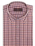 Papaya and Blue Check Estate Sutter Classic Dress Shirt | Robert Talbott Spring 2017 Collection | Sam's Tailoring