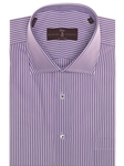 White and Purple Stripe Estate Sutter Classic Dress Shirt | Robert Talbott Spring 2017 Collection | Sam's Tailoring