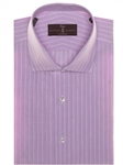 Lavender and White Stripe Estate Sutter Tailored Dress Shirt | Robert Talbott Spring 2017 Collection | Sam's Tailoring