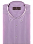 Lavender and White Stripe Estate Sutter Tailored Dress Shirt | Robert Talbott Spring 2017 Collection | Sam's Tailoring