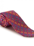 Pink With Multi Colored Diamond Best of Class Tie | Spring/Summer Collection | Sam's Tailoring Fine Men Clothing