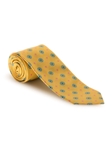 Yellow With Green & Pink Academy Best of Class Tie | Spring/Summer Collection | Sam's Tailoring Fine Men Clothing