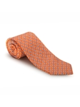 Orange, Blue and White Seasonal Print Best of Class Tie | Spring/Summer Collection | Sam's Tailoring Fine Men Clothing
