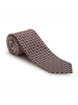 Brown, White and Blue Seasonal Print Best of Class Tie | Spring/Summer Collection | Sam's Tailoring Fine Men Clothing