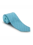 Seas Green, White and Blue Seasonal Print Best of Class Tie | Spring/Summer Collection | Sam's Tailoring Fine Men Clothing