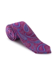 Fuchsia, Purple and Sky Paisley Best of Class Tie | Spring/Summer Collection | Sam's Tailoring Fine Men Clothing