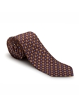 Brown, Blue and Yellow Carmel Print Best of Class Tie | Spring/Summer Collection | Sam's Tailoring Fine Men Clothing