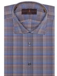 Blue and Sand Glen Plaid Crespi IV Sport Shirt | Robert Talbott Fall 2017 Collection  | Sam's Tailoring