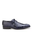 Navy Genuine Alligator Tassel Laces Lago Shoe | Belvedere Fall 2017 Collection | Sams Tailoring