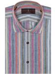 Multi Color Stripe Crespi IV Tailored Sport Shirt | Robert Talbott Fall 2017 Collection  | Sam's Tailoring Fine Men Clothing