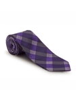 Purple and White Plaid Merina Estate Tie | Robert Talbott Estate Ties Collection | Sam's Tailoring