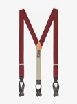 Burgundy Crossbow Leather Heart & Tabs Formal Brace | Trafalgar Braces Collection 2017 | Sams Talioring