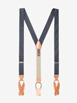 Navy Ravello Pinstripe Silk Fabric Brace | Trafalgar Braces Collection 2017 | Sams Talioring