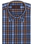 Brown and Blue Plaid Anderson II Classic Sport Shirt | Robert Talbott Sport Shirts Collection  | Sam's Tailoring Fine Men Clothing