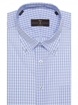 Blue and White Check Estate Sutter Classic Dress Shirt | Robert Talbott Fall Dress Collection | Sam's Tailoring Fine Men Clothing
