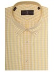 Yellow and White Check Estate Sutter Tailored Dress Shirt | Robert Talbott Fall Dress Collection | Sam's Tailoring Fine Men Clothing