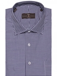 Lavender and Navy Twill Check Estate Dress Shirt | Robert Talbott Fall Dress Collection | Sam's Tailoring Fine Men Clothing