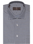 Olive and Navy Twill Check Estate Classic Dress Shirt | Robert Talbott Fall Dress Collection | Sam's Tailoring Fine Men Clothing