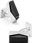 IKE Behar Onyx Brick Cufflinks IB-1-BL - Cufflinks | Sam's Tailoring Fine Men's Clothing