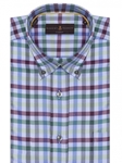 Multi-Color Twill Plaid Derby Classic Sport Shirt | Robert Talbott Sport Shirts Collection  | Sam's Tailoring Fine Men Clothing