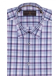 Lavender and White Plaid Anderson II Classic Sport Shirt | Robert Talbott Sport Shirts Collection  | Sam's Tailoring Fine Men Clothing